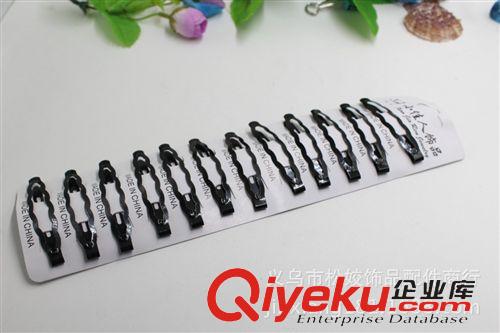 發夾 2元店批發廠家直銷義烏小商品2元飾品貨源 精美精品中號黑一字夾