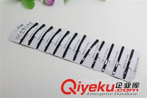 發夾 2元店批發廠家直銷義烏小商品2元飾品貨源 精美精品中號黑一字夾原始圖片2