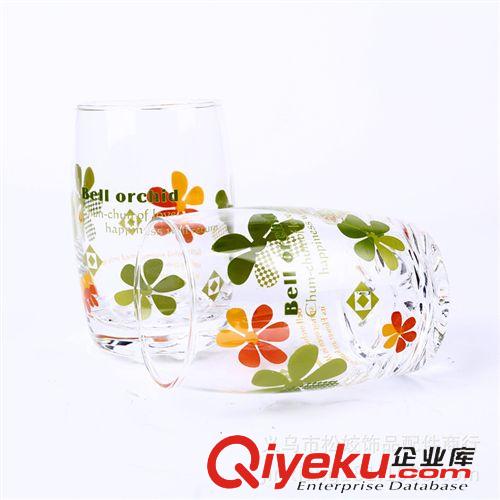 杯子 2元百貨批發(fā) 自然個性印花玻璃杯 優(yōu)質(zhì)耐熱玻璃杯子 義烏小商品原始圖片2