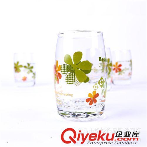 杯子 2元百貨批發(fā) 自然個性印花玻璃杯 優(yōu)質(zhì)耐熱玻璃杯子 義烏小商品原始圖片3