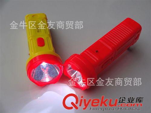 科 亮 手 电 筒 ~ 汕头 厂家 科亮牌 LED 充电 家庭必备 照明 塑料 手电筒 小号 4灯原始图片2