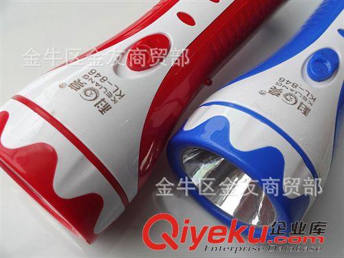 科 亮 手 电 筒 ~ 汕头 厂家直销 科亮846 LED 充电手电筒 照明 塑料电筒 中 一灯原始图片2
