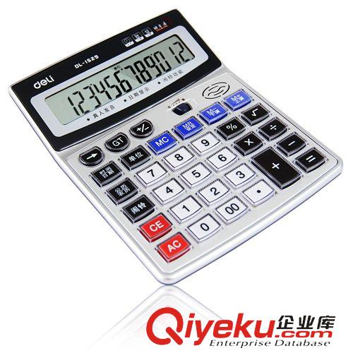 計(jì)算器 zp得力1529語(yǔ)音計(jì)算器 水晶大按鍵計(jì)算機(jī) 12位數(shù)大屏幕 帶電池原始圖片2