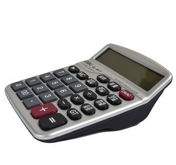 計算器 商城zp得力1617 語音型計算器 得力文具 12位大屏顯示計算機原始圖片2
