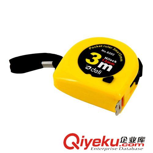 尺子  得力8208卷尺5米鋼卷尺子5m×16mm加寬型全包膠防滑耐摔 官方zp原始圖片2