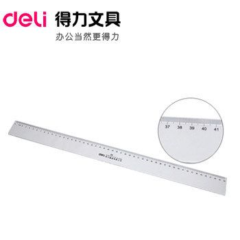 尺子  商城zp得力deli 6260 60cm 塑料直尺 60厘米有機直尺 塑料尺