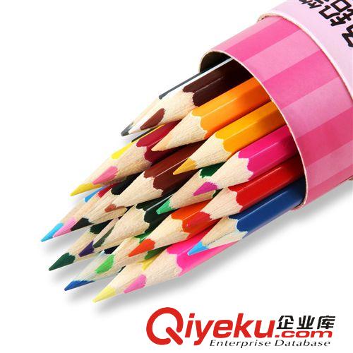其他美術(shù)用品  得力優(yōu)酷系列7014彩色卡通鉛筆帶轉(zhuǎn)筆刀 學(xué)生美術(shù)用品24色原始圖片2