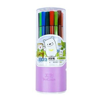 其他美術(shù)用品  真彩 水彩筆CWP-2600-18水彩筆18色可水洗md水彩筆 18支裝畫筆