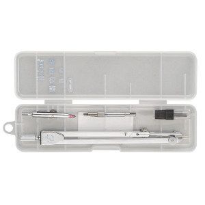 圓規(guī)  deli得力圓規(guī)套裝 8603 帶鴨嘴筆  繪圖畫圖儀器 四件套圓規(guī)原始圖片3