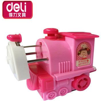卷筆刀、削筆器 得力deli 0622 小火車手搖削筆機 削筆器 手搖卷筆刀原始圖片2