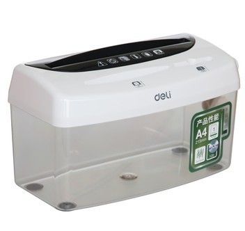 碎紙機 得力碎紙機9935 家用迷你手動碎紙機 條狀靜音手動碎紙機原始圖片2