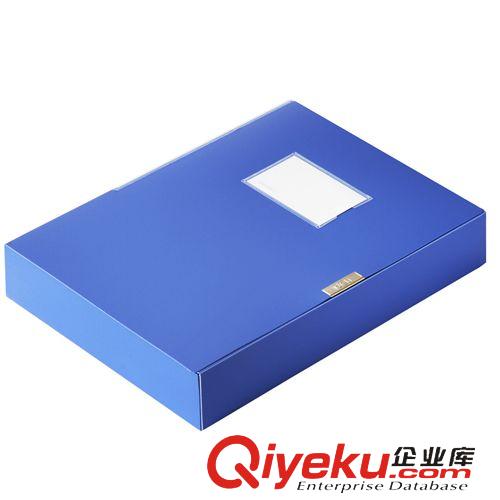 檔案袋 【商城zp】得力(deli) 5683 ABA系列A4/55mm檔案盒 藍色 單只裝原始圖片2