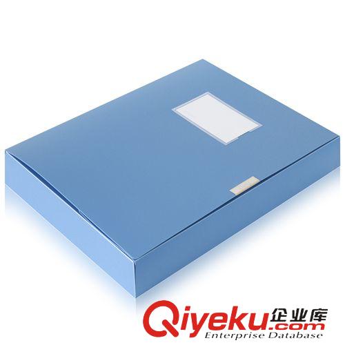 檔案袋 得力(deli)5643-A4PVC折疊式粘扣檔案盒 背寬55mm 辦公整理專用原始圖片2