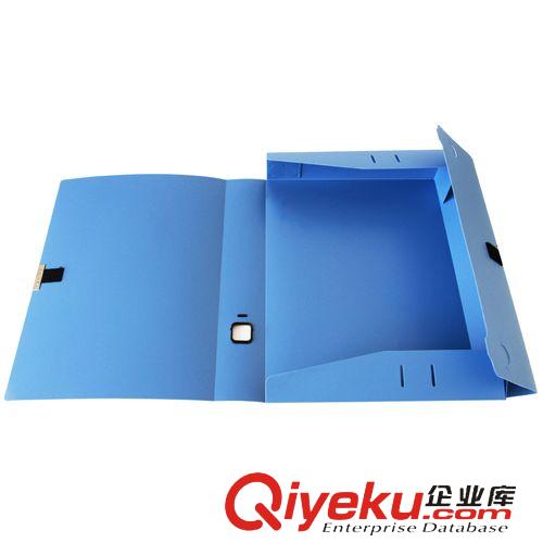 檔案袋 得力(deli)5643-A4PVC折疊式粘扣檔案盒 背寬55mm 辦公整理專用原始圖片3