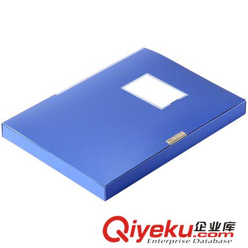 檔案袋 得力1寸檔案盒5681 A4粘扣文件盒收納盒資料存儲 辦公學習用 環保原始圖片3