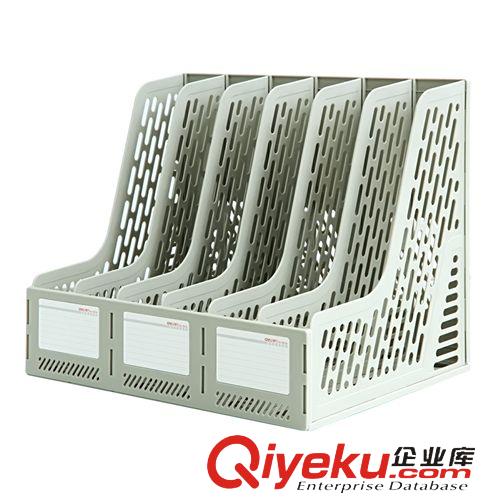 桌上文件柜、架 得力辦公用品 9839六聯文件框塑料文件架資料架文件欄文件筐原始圖片3