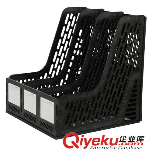 桌上文件柜、架 得力文件柜9795 桌面資料整理收納柜 塑料抽屜柜 5層帶鎖 黑/灰色