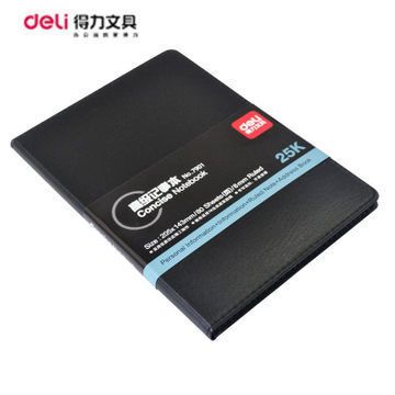 筆記本、練習本 得力deli7653 A5無線軟面抄筆記本記事本練習本60頁本子優質軟抄