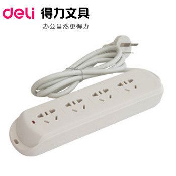 接線插座 得力電源接線板  3993電源轉(zhuǎn)換器 電源插座 插線板 線長(zhǎng)2.8m