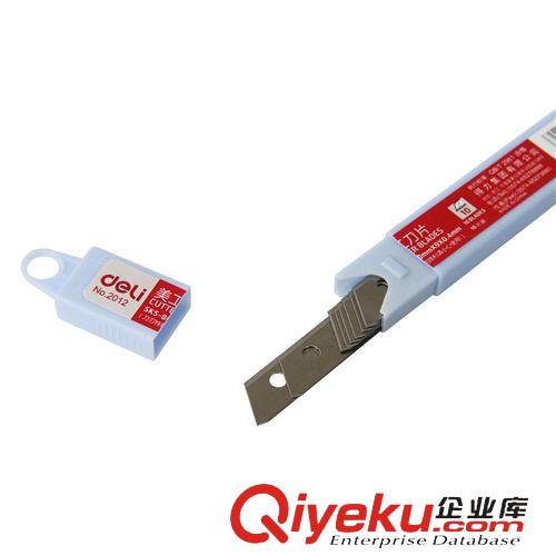 美工刀 得力2012刀片 小號美工刀片 鋒利耐用 10片/盒 優(yōu)質(zhì)手工刀片原始圖片3