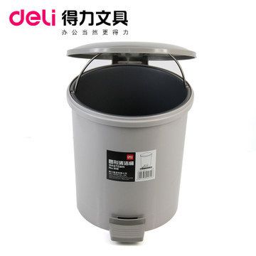 垃圾桶 得力959圓形清潔桶 小 圓形垃圾桶 廢紙桶 辦公室清潔桶直徑22cm