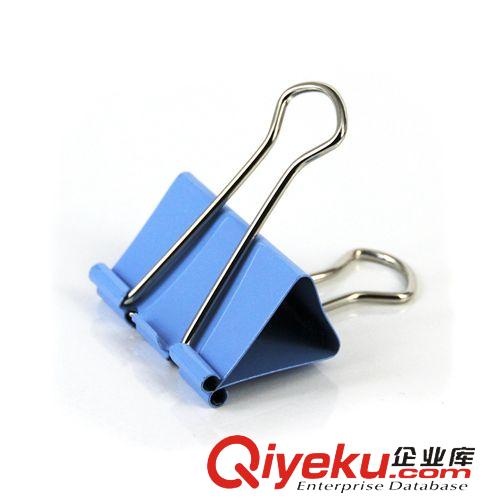 夾子 得力8552ES金屬彩色長尾夾41mm辦公文具鐵夾子24只裝大號燕尾夾原始圖片3