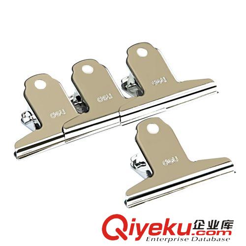 夾子 得力8556ES長尾夾6#彩色燕尾夾15mm 小號票據分類夾60只裝耐用性