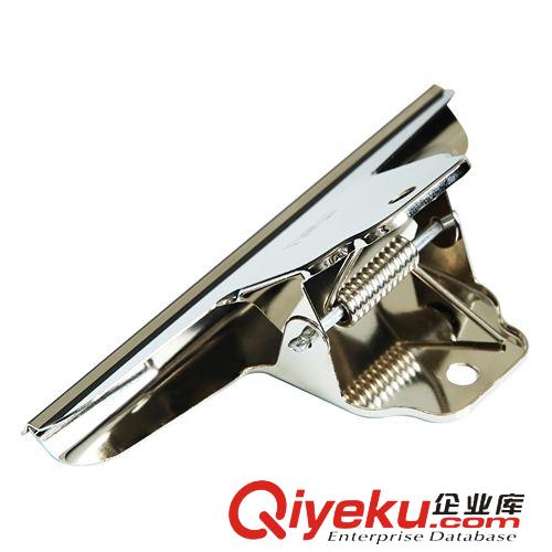 夾子 得力文具9531 145mm銀色山型鐵夾子 票據(jù)夾子 大號不銹鋼夾子原始圖片3