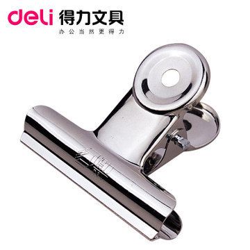 夾子 得力長尾票夾8561 黑色燕尾夾/魚尾夾/資料sj夾/夾子 12只/51mm