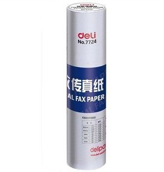 打印、復(fù)印紙 得力7724 tj傳真紙 熱敏紙210*30y 27.4m 高熱敏紙