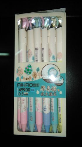 愛(ài)好文具 愛(ài)好49900魔易檫放大鏡0.5 子彈頭中性筆原始圖片2