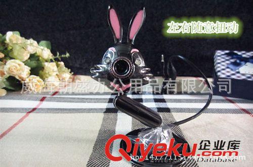 辦公耗材 小兔子臺式機(jī)筆記本電腦usb夜視免驅(qū)帶麥 創(chuàng)意禮品gd金屬攝像頭原始圖片3