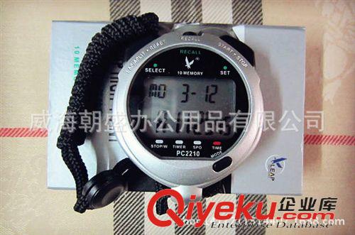 體育用品 天福秒表PC2210雙排10道秒表 防水電子秒表 計時器 專業運動用具原始圖片2