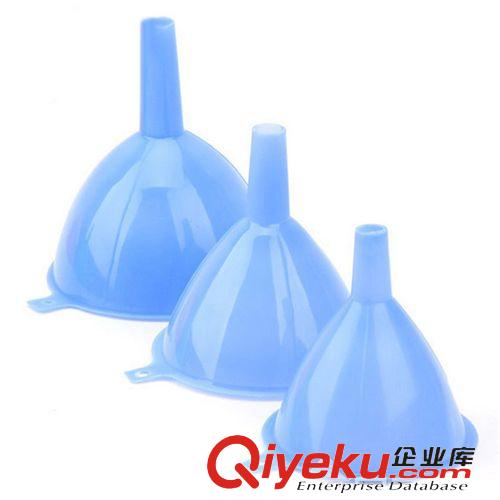 廚房用品 6-1 3個裝漏斗（一套）  生活用品漏斗批發(fā)  塑料漏多色混發(fā)