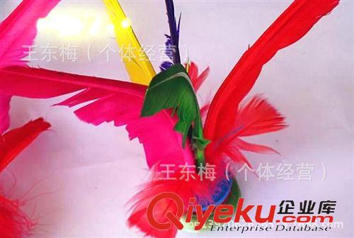 鷹牌毽子 鷹牌毽子 加重鐵片 耐踢 學樣比賽毽球 加寬鵝毛原始圖片2