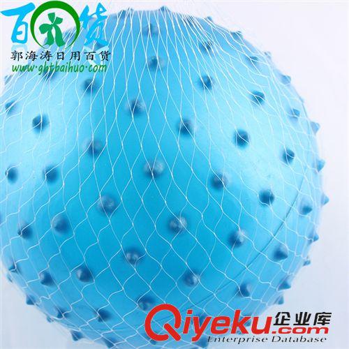 兒童玩具 帶網(wǎng)20皮球廠家直銷 兒童玩具 藍色帶刺皮球 彈力皮球 兒童氣球原始圖片2