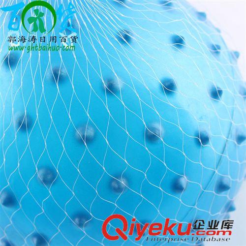 兒童玩具 帶網(wǎng)20皮球廠家直銷 兒童玩具 藍色帶刺皮球 彈力皮球 兒童氣球原始圖片3