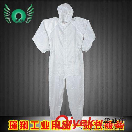 防靜電用品 廠家直銷防塵防靜電連帽防護連體服白色防塵防污防靜電工業勞保