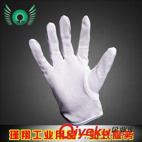 防靜電用品 zp防靜電點膠紗手套 防滑耐磨 勞保手套 棉紗點塑 1021942工業