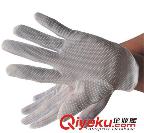防靜電用品 zp防靜電點膠紗手套 防滑耐磨 勞保手套 棉紗點塑 1021942工業