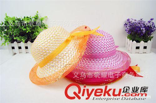 頭飾配飾 兒童時尚小鈴鐺太陽帽子 女童草帽 遮陽帽 義烏批發產品兩元批發原始圖片2