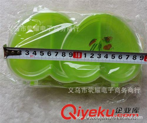 塑料 雙心調味盒 廚房用品 塑料制品 義烏批發產品 兩元批發產品