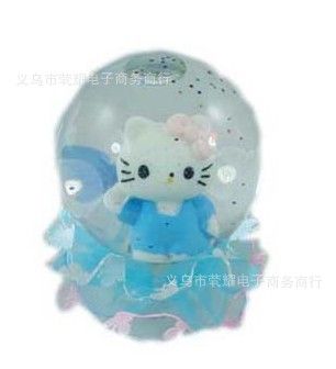 玩具 帶開關幻彩亮燈玻璃水晶球，玩具工藝品，二元批發產品 兩元商品原始圖片2