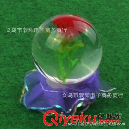 玩具 帶開關幻彩亮燈玻璃水晶球，玩具工藝品，二元批發產品 兩元商品原始圖片3