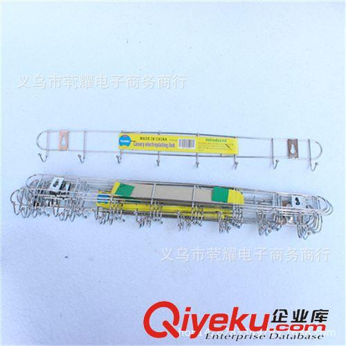 十元專區 廠家直銷多用途高級電鍍鉤子門后8連掛鉤 義烏廚房用具批發產品原始圖片2