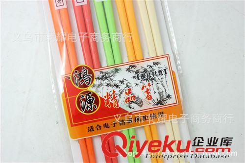 廚房必備 5雙筷子 五色筷 密胺5雙筷 義烏批發產品 兩元批發產品原始圖片2