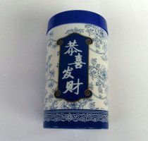 廚房必備 青花瓷牙簽筒、牙簽筒批發、百貨批發、義烏批發產品 兩元產品原始圖片2