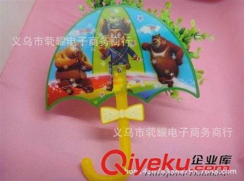 扇子 雨傘型卡通塑料扇子兒童扇子 夏季必備 義烏批發(fā)產(chǎn)品 兩元批發(fā)原始圖片3