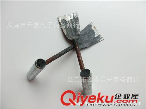 日用五金 一元兩元專批 6分螺紋鏟  方口鏟 螺紋鋼鏟 鋤草 平口鏟 連體鏟原始圖片2