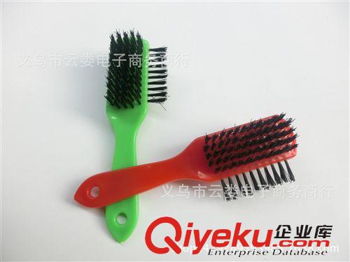 塑料制品 一元二元店專批 塑料三面皮鞋刷 塑料鞋刷 尼龍鞋刷批發原始圖片3